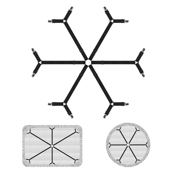 burkfeeg 6 Sides Bed Sheet Clips, Mattress Cover Clips for