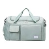 QUINTRA Grey Travel Bag with Dry/Wet Separator for Men and
