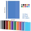 20 PCS A4 Project Folder, Plastic Display Folders Presentation Folders