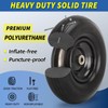 GICOOL 13" Wheelbarrow Tire, 4.00-6 Flat-free Solid Tire and Wheel,