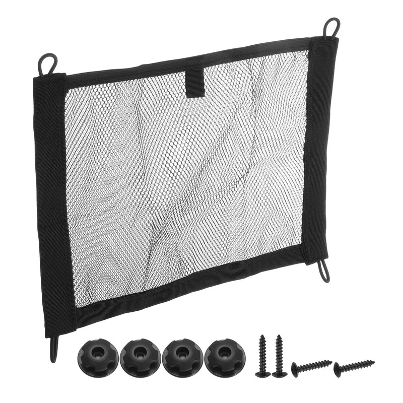 HARFINGTON 2-Layer Small Cargo Net 13.7" x 9.8" Stretchable Storage