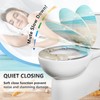 Angol Shiold Elongated Toilet Seat Molded Wood Toilet Seat with