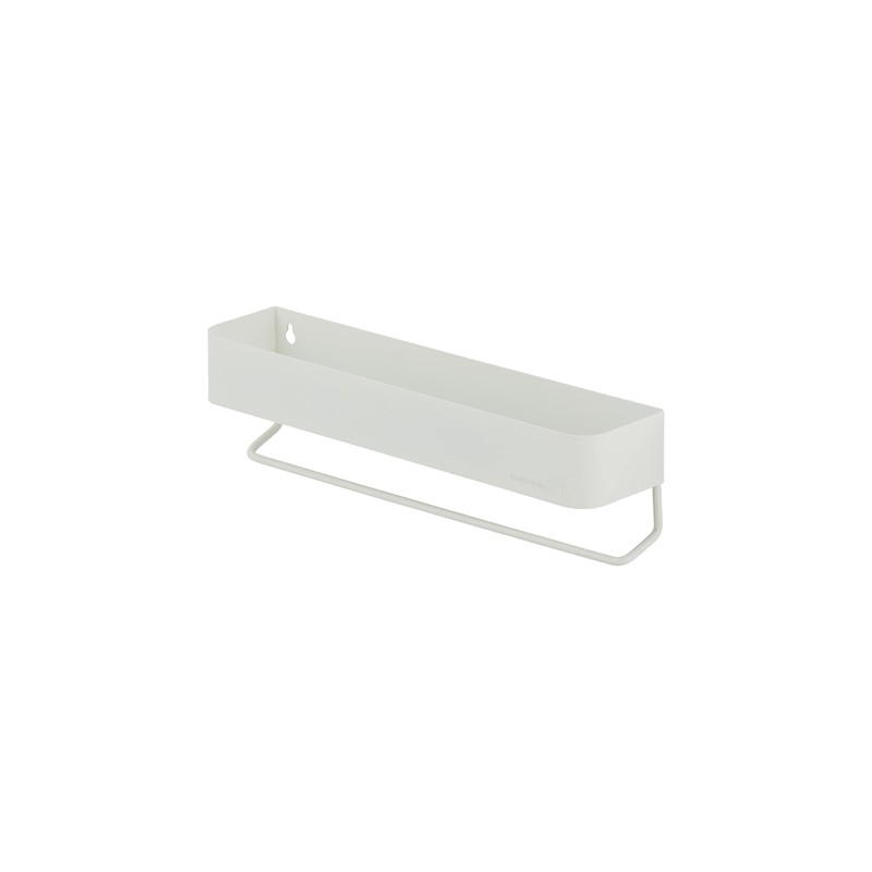 Sealskin Brix Towel Rail with Shelf, Bathroom Shelf with Integrated