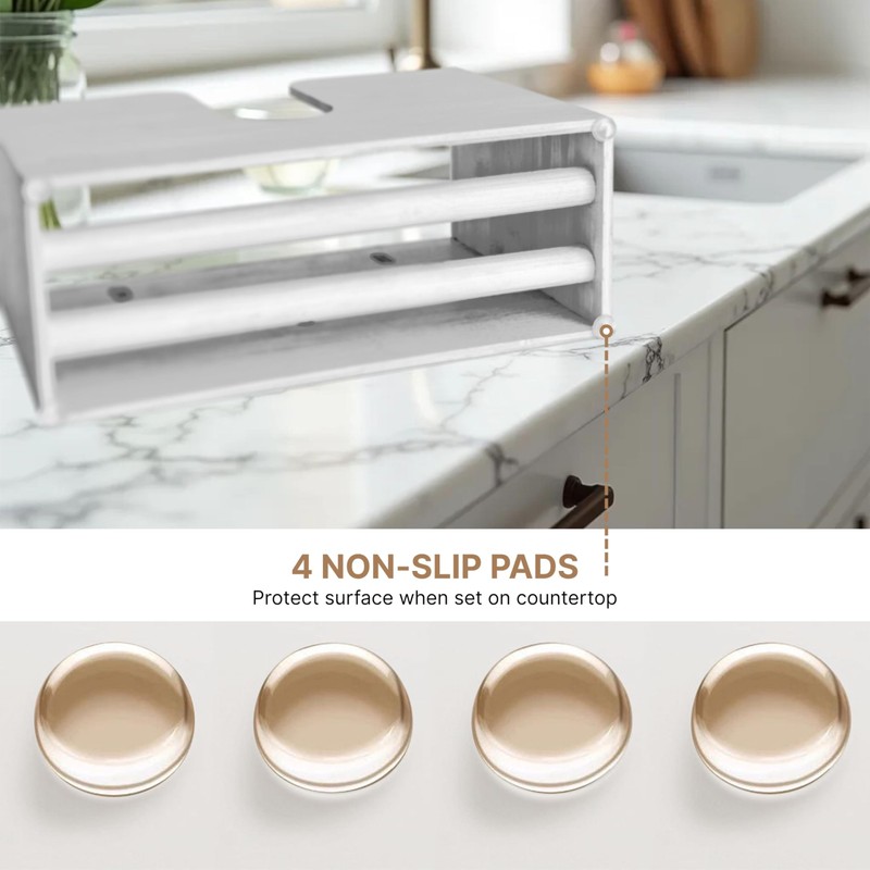 eBun Bamboo Trifold Paper Towel Dispenser – Wall Mounted or