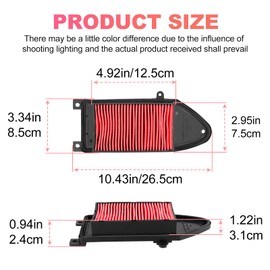 Cnornus Air filter for Kymco 125 people s 2005-2015 150 people 1999-2015 150 super 8 2010-2014 Malaguti 200 ciak master 2006-2009