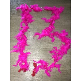 Unbranded 2 HOT PINK NEON FEATHER BOAS WOMEN GIRLS DRESS UP NEW FEATHERS CRAFTS, TOO!
