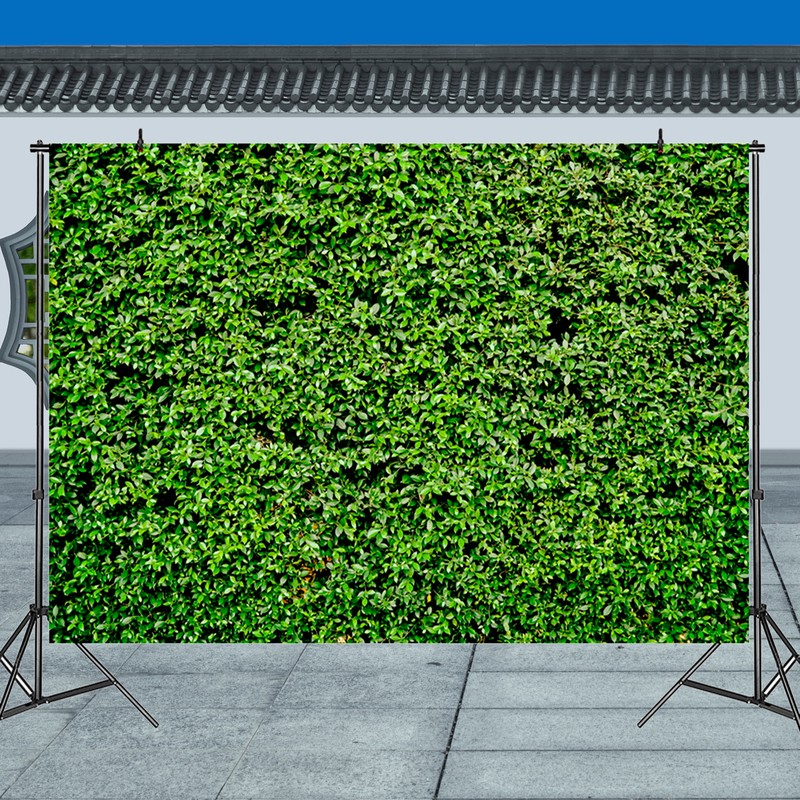 Artificial Leaves Photography Background Fabric Birthday Party Decoration Backdrop