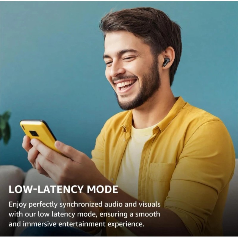 TOZO Hybrid Active Noise Cancelling Wireless Earbuds with 6 Mics