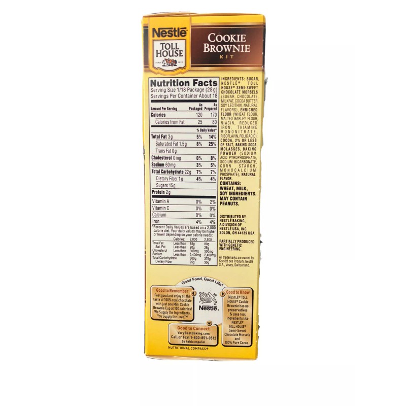 BEST BY 02/2019 Nestle Toll House Chocolate Chip Cookie &