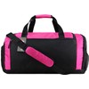 foolsGold Large Sports Holdall Duffel Bag - Black/Pink