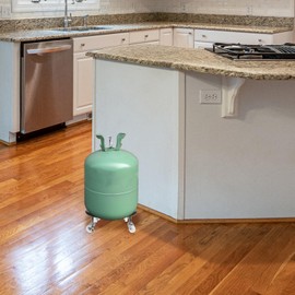 DOITOOL Stainless Steel Propane Tank Holder with Wheels Gas Cylinder Stand Dolly with Brake Movable Cylinder Bracket for Household Use Enhanced Safety and Stylish Design