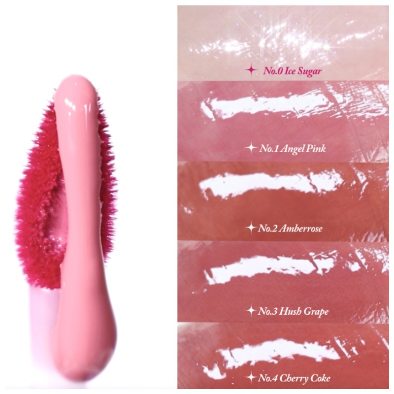 A By UNLEASHIA Tanghulu Glaze Tint 2g~2.2g, Color:00 Ice Sugar