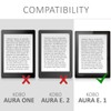 kwmobile Flip Case Compatible with Kobo Aura Edition 1 Case