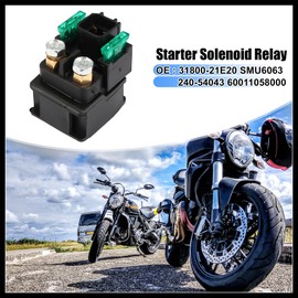 Hihaha Motorcycle Starter Solenoid Relay for Suzuki GSX600F Katana GSX750F Katana SV650 TL1000R VL1500 VL800 VZ800 31800-21E20 Durable Material
