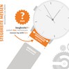 MARBURGER Watch Strap 20 mm Leather Alligator Embossing with Stitching