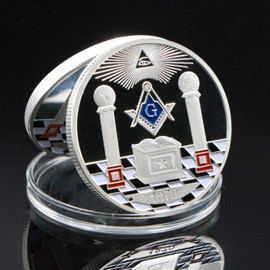 Masonic Challenge Coin Master Mason Freemason Brotherhood Coin
