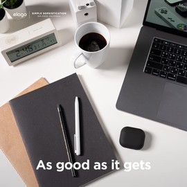 elago Liquid Hybrid Case Compatible with AirPods 3 Case Cover - Triple Layer Structure Protection (Black)