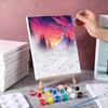 Zhanmai 12 Pack Pre Drawn Canvas for Painting Sip and