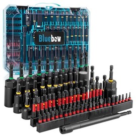80PSC Magnetic Impact Nut Driver Set - Metric & SAE with Socket Adapters, Wing Nut Driver, Bit Holder, Universal Sockets, Quick Release Extension, Power Bits, 1/4'' Quick Change, Storage Box