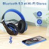 Lankey Sound Bluetooth Headphones, Wireless Over Ear Headphones with 6