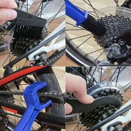 Windance Chain Gears Maintenance Cleaning Brush for Motorcycle Bicycle Scooter Tricycle Mountain Bike, Flywheel Toothed Disc Cleaner Washer Tool (5PCS)