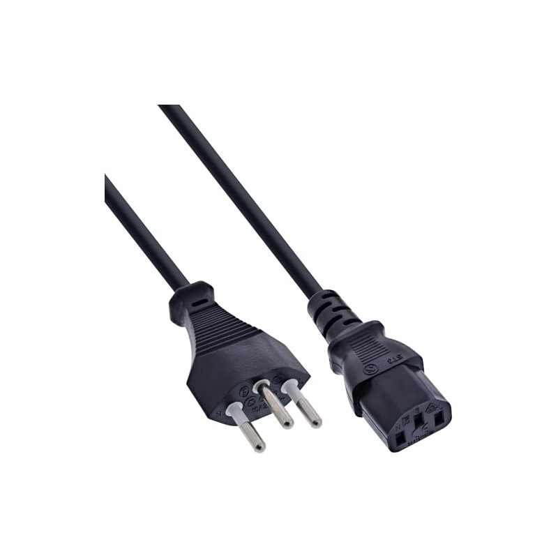 InLine Power Cable – Switzerland Plug to C13 – 1