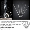 5 Piece Twist Drill Bit Set, Extra Long HSS Straight