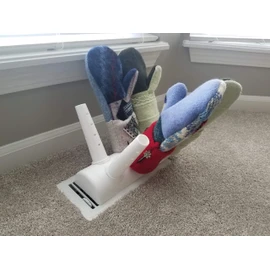 Green Glove Dryer for Hats, Gloves, Shoes & More (Eco Dryer White W/2 Extension Nozzles)