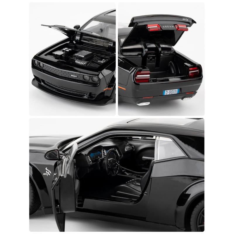 LOVEPOSELY Compatible for 1/24 Dodge Challenger SRT Hellcat Car Model,