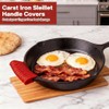 2 Pairs Silicone Pot Handle Holders,Hot Skillet Handle Covers,Anti-Slip Silicone
