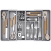 Lifewit Large Silverware Drawer Organizer, Plastic Cooking Utensil Tray for