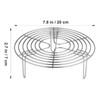 Hemoton Round Cooking Cooling Rack Stainless Steel Round Rack for