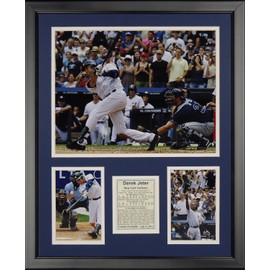 Legends Never Die Derek Jeter 3000th Hit Framed Photo Collage, 16" x 20"