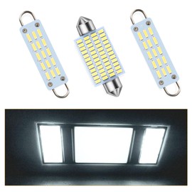 MoriNed Interior LED Map Dome Light Bulbs Kit Compatible with 1988-1998 Chevy Silverado GMC Sierra K1500 K2500 C1500 C2500 Pickup Truck, White