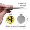 Abarth 21552 3D Scorpion Yellow Sticker Diameter 44 mm Diameter
