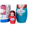 Nurse 5-piece Russian Wood Nesting Doll