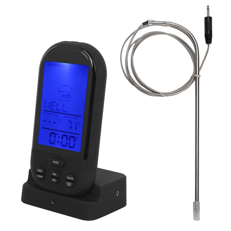 Wireless Meat Thermometer Digital Grill Thermometer for Household Oven Cooking