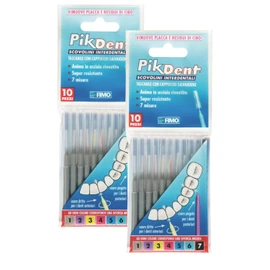 2 x 10 = 20 Pikdent Grey Interdentalbuerste Pot Magnet