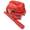 Wooden frog instrument large size 8"X 3"X 4"