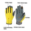 Mipcase Flexible Leather Utility Gloves with Breathable for Gardening Mechanics
