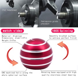 Desk Toys for Fidget Kinetic Cool-Gadgets: 180 Seconds Spinning Toy, Cool-Stuff Thing for Adult Teen Children Kid, Optical-Illusion Stress-Relief Gifts Ball for Man Women Home Office School Christmas