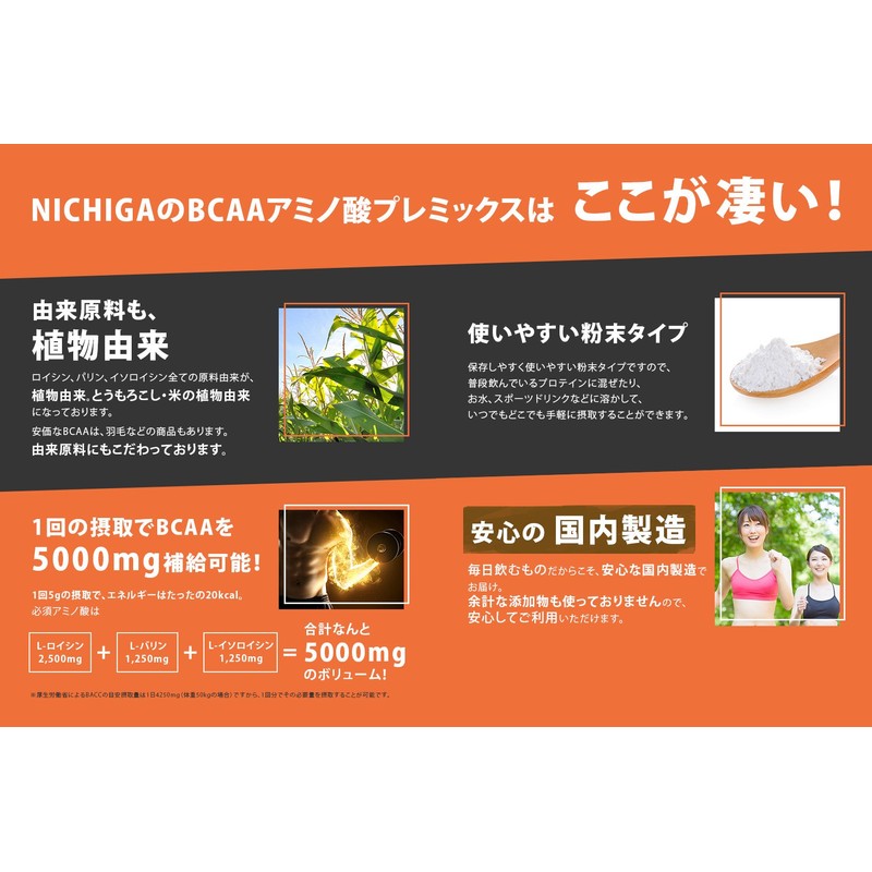 Nichiga BCAA 2:1:1 (Made in Japan), 7.1 oz (200 g),