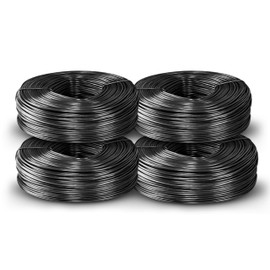 SIMBA STEEL - Rebar Tie Wire | 16 Gauge | Black Soft Annealed | 3.5lb Roll | 330-340 ft Length | Excellent Strength | Flexible | Durable | Black Annealed Rebar Tie Wire 4 roll