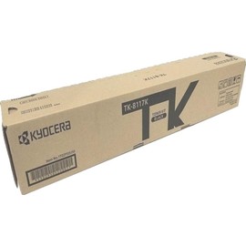KYOCERA 1T02P30US0 Model TK-8117K Black Toner Kit for use ECOSYS M8124cidn and M8130cidn Color Multifunctional Printers, Up to 12000 Pages Yield at 5% Average Coverage