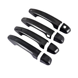 TOTMOX Door Handle Protector Cover Trims, Exterior ABS Molding Protector Carbon Fiber Trim (w/Smart Keyhole) Compatible with Honda Accord 10th 2018-2022