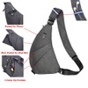 Sling Bag Chest Backpack Casual Daypack Shoulder Crossbody Lightweight Anti