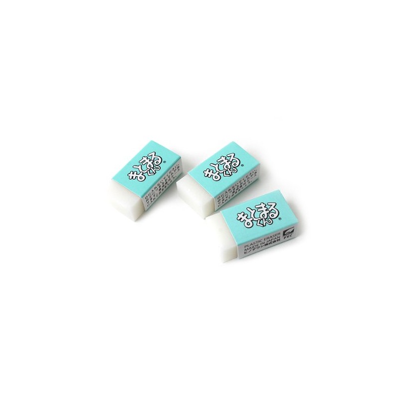 Hinodeshi Corporation Eraser Chibi Matamaru-kun TM-100 (Pack of 3)