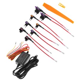 KICHOUSE Dash Cam Hardwire Kit with Low Voltage Protection USB to Converter Recording Compatible with Car and Truck Cameras Includes for Comprehensive Vehicle Protection