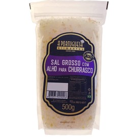 A Portuguesa Brazilian Seasoning Salt & Garlic for BBQ 17.63oz - Tempero Sal Grosso E Alho Para Churrasco