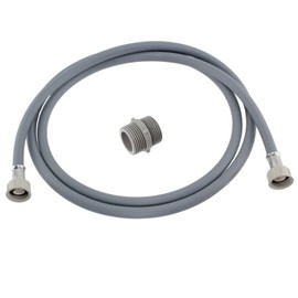 SPARES2GO Straight End Cold Water Fill Inlet Hose Extension for Essentials Dishwasher (2.5M)